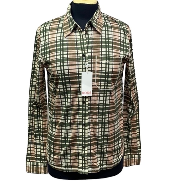 Kors Michael Kors Leaf Multi Blouse - Picture 1 of 4